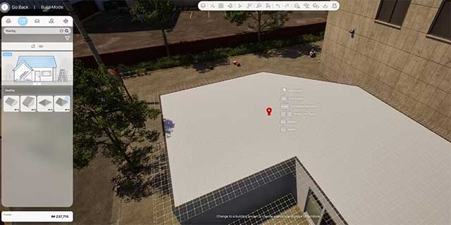 Mái nhà chỉ được đặt theo hình chữ nhật