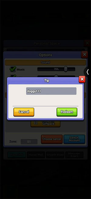 Hướng dẫn nhập code Doggy Fame đổi quà