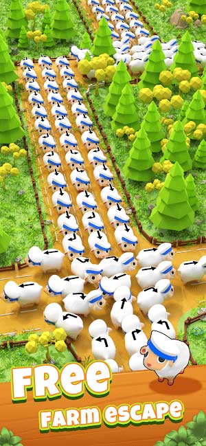 Nhiệm vụ của bạn là giải thoát đàn cừu khỏi trang trại trong game Lamb Escape