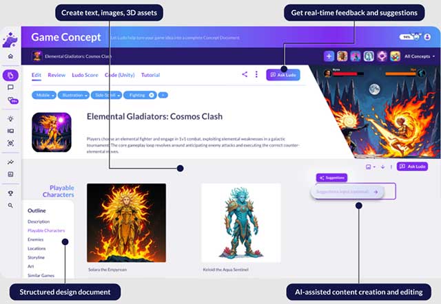 Thiết kết trò chơi với Game Concept