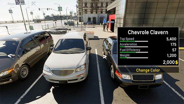 Nâng cấp phương tiện hoặc mua xe mới bằng số tiền kiếm được trong Designated Driver Simulator