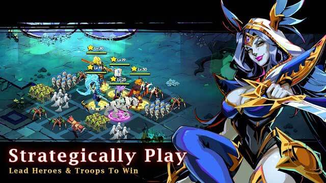 Dẫn dắt các anh hùng và quân đội giành chiến thắng trong game Eclipsoul 