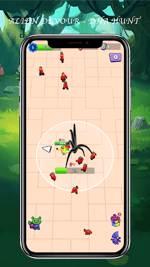 Điều hướng alien đi khắp nơi để tấn công con người và thu thập DNA