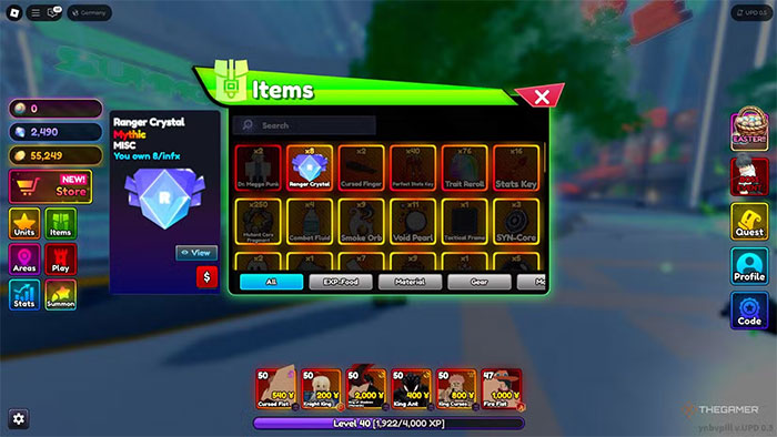 Ranger Crystals trong Anime Rangers X