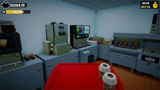 Sử dụng số tiền kiếm được trong Burger Rush Sim để nâng cấp bếp, nhà hàng và hơn thế