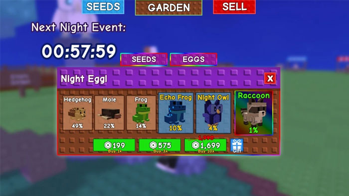 Các thú cưng Night Egg