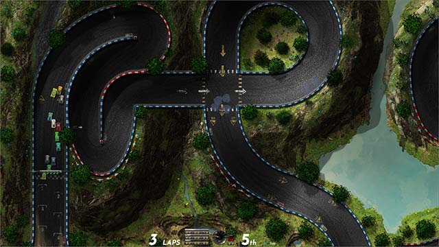 Đua xe phá hủy góc nhìn từ trên xuống với đồ họa pixel hoài cổ của XWheels Grandslam