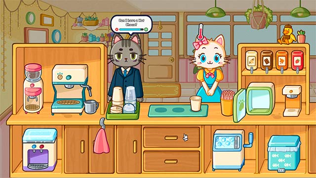 Pha chế và điều hành quán cafe mèo ấm cúng trong Cats & Cups 