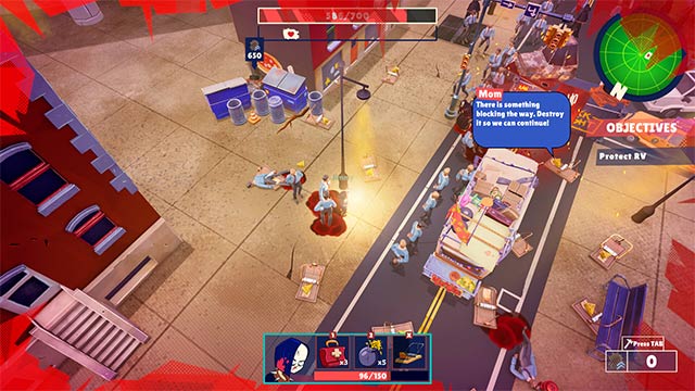 Lối chơi của Save Mom game kết hợp giữa hành động hợp tác với sinh tồn kinh dị