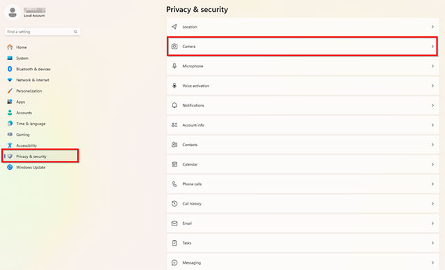 Quyền riêng tư và bảo mật