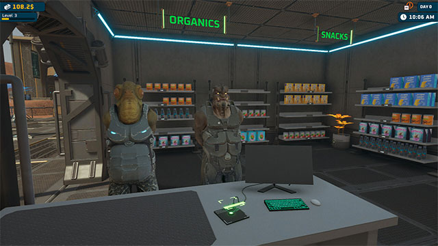 Quản lý trạm không gian với nhà hàng, trạm nhiên liệu và nhiều hơn thế trong Alien Market Simulator