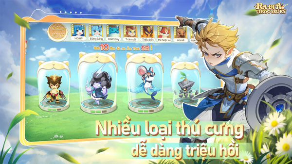 Nhiều loại thú cưng dễ dàng triệu hồi