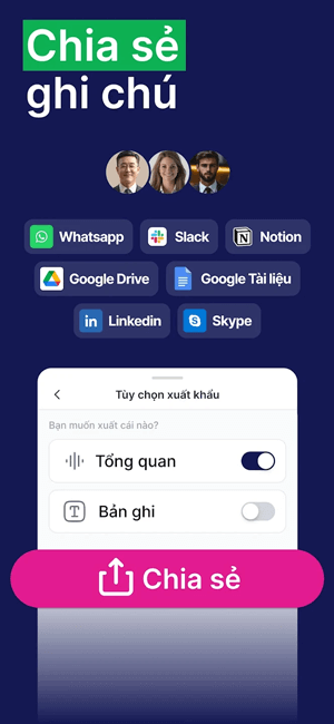 Chia sẻ ghi chú