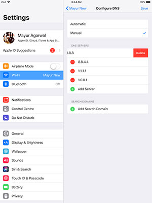 Cách thêm Cloudflare DNS trên iPhone và iPad