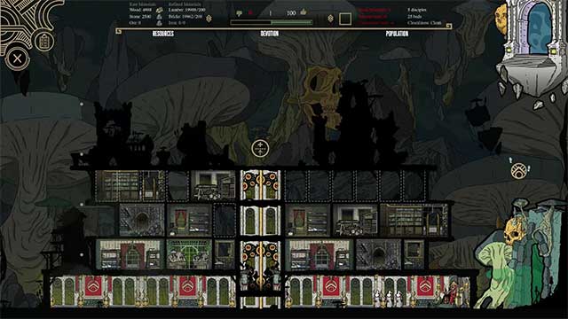 Xây dựng căn cứ, quản lý cư dân và chinh phục ngục tối