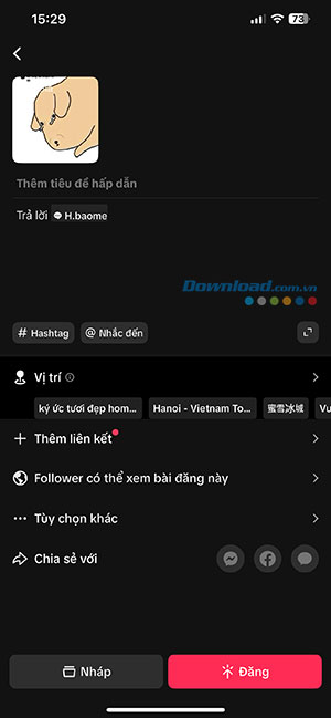 comment bang anh tren TikTok 8*521510