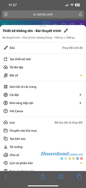 cach resize thiet ke trong Canva 1*521590
