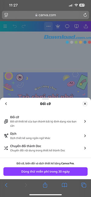 cach resize thiet ke trong Canva 2*521592