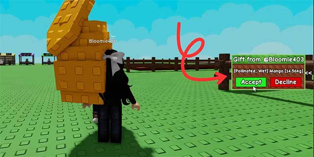 Trao đổi với bạn bè để lấy Pollinated Fruit