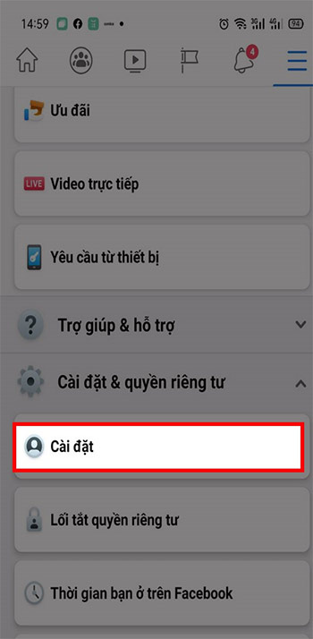 Cài đặt