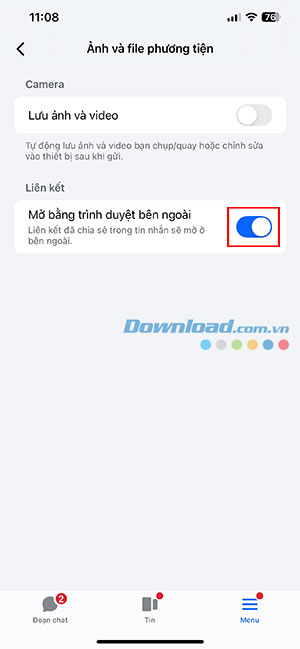 sua loi khong mo duoc link tiktok trong messenger 4*522783