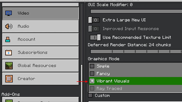 Minecraft Vibrant Visual 4*523036