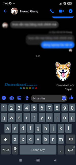 tao sticker Messenger bang Meta AI 6*523267