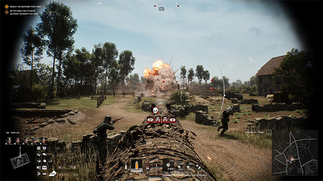 Chuyển đổi linh hoạt giữa góc nhìn thứ nhất và thứ 3 khi chơi Panzer Elite