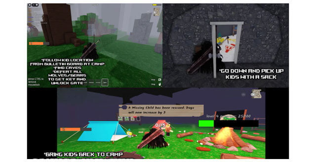 Giải cứu trẻ và xây giường để tăng tốc trò chơi