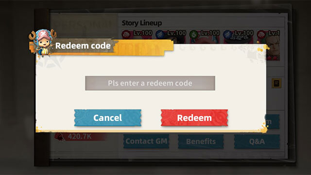 Hướng dẫn nhập code Pirate King Adventure chi tiết