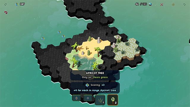 Thể hiện sự sáng tạo và trí tưởng tượng khi sắp xếp các công trình, trang trí hòn đảo