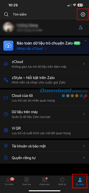 Zalo loi biometric 1*524551
