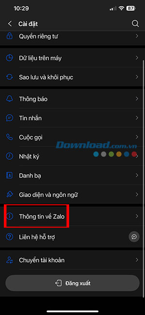 Zalo loi biometric 2*524555