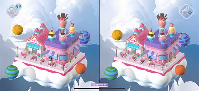 Kiếm sao từ mỗi màn chơi để đóng góp vào hệ thống xây nhà