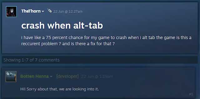 Không sử dụng Alt + Tab