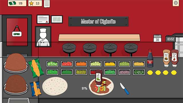 Master of Cigkofte là game nấu ăn có lối chơi giống Shawarma Legend