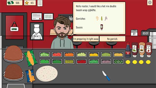 Game mang đến trải nghiệm chế biến đồ ăn thực tế và sinh động