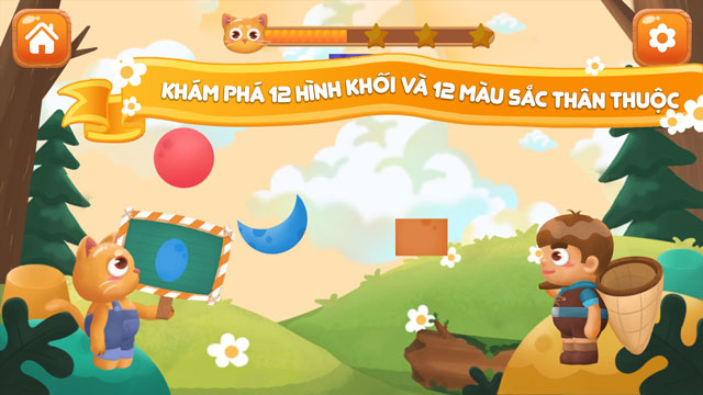 Khám phá 12 hình khối và 12 màu sắc thân thuộc