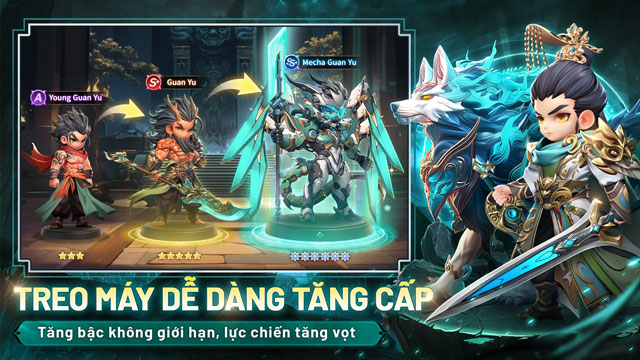 Treo máy dễ dàng tăng cấp không giới hạn, lượt chiến tăng vọt