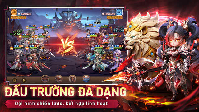 Đấu tường đa dạng, đội hình kết hợp linh hoạt