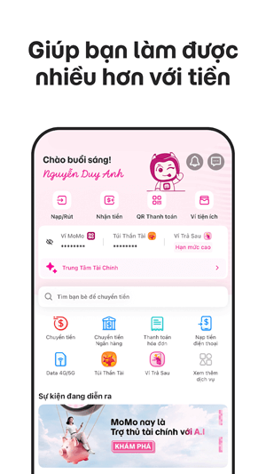 Tích hợp nhiều tiện ích