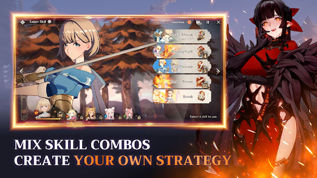 Kết hợp các combo skill, tạo ra chiến lược của riêng bạn