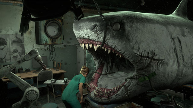 Thử khách khám chữa răng cho cá mập trong game kinh dị Shark Dentist