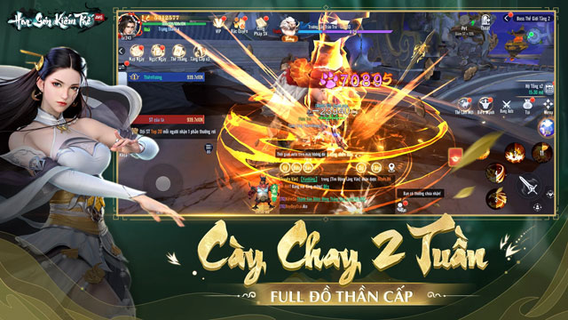 Cày chay 2 tuần, full đồ thần cấp