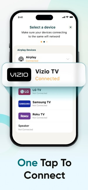 Một chạm để kết nối, tương thích với nhiều loại TV khác nhau