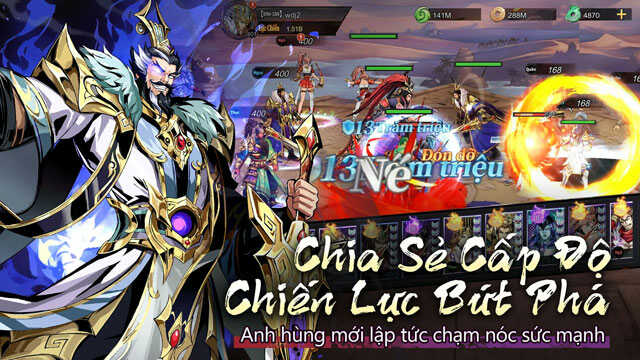 Chia sẻ cấp độ, chiến lực bứt phá