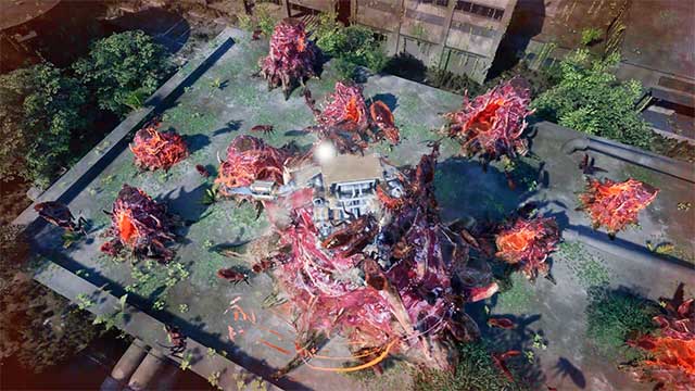 Battle of Guang là game phiêu lưu hành động góc Robot vs Gián đột biến