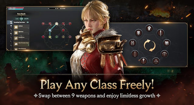 Lựa chọn lớp nhân vật và chuyển đổi lớp tự do trong LORDNINE : Infinite Class
