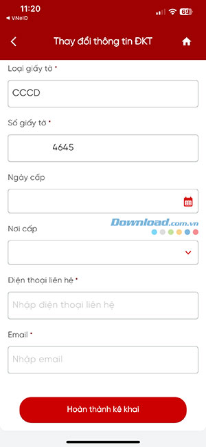 thay doi thong tin dang ky thue 5*530404