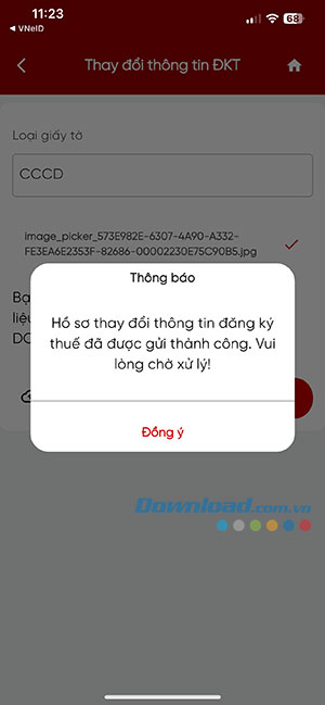 thay doi thong tin dang ky thue 9*530408